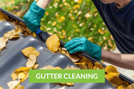 Gutter cleaning carrid out by Window Care